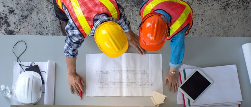 construction team communicating